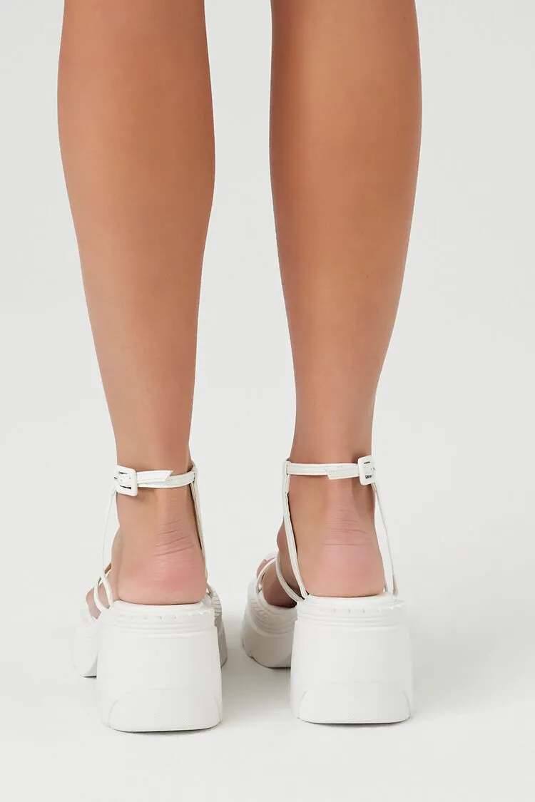 Platform Caged Block Heels