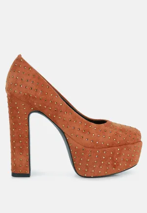 Poppins Glinting Platform High Pumps