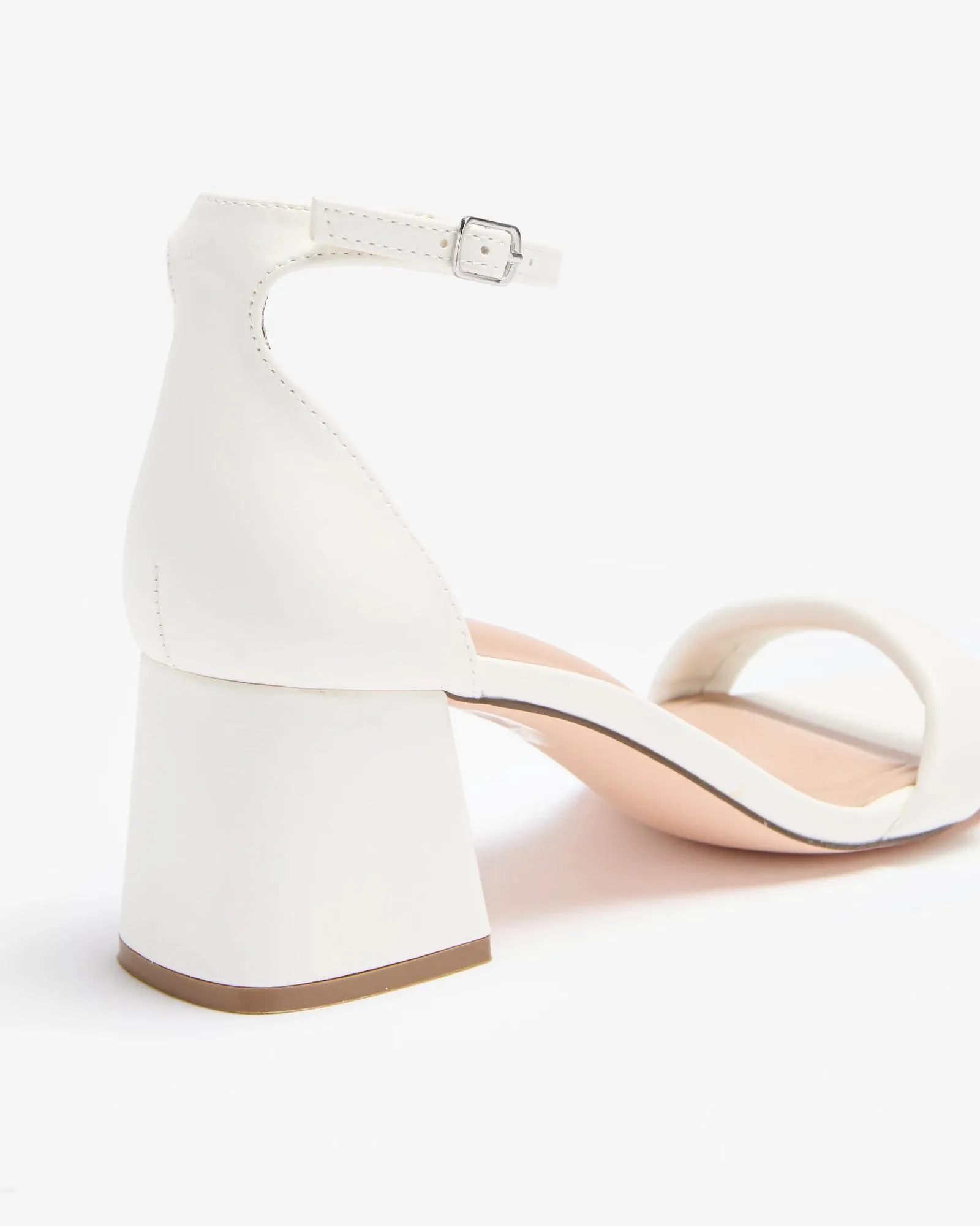 popular  Womens Single Strap Heeled Sandal - Hamily - White