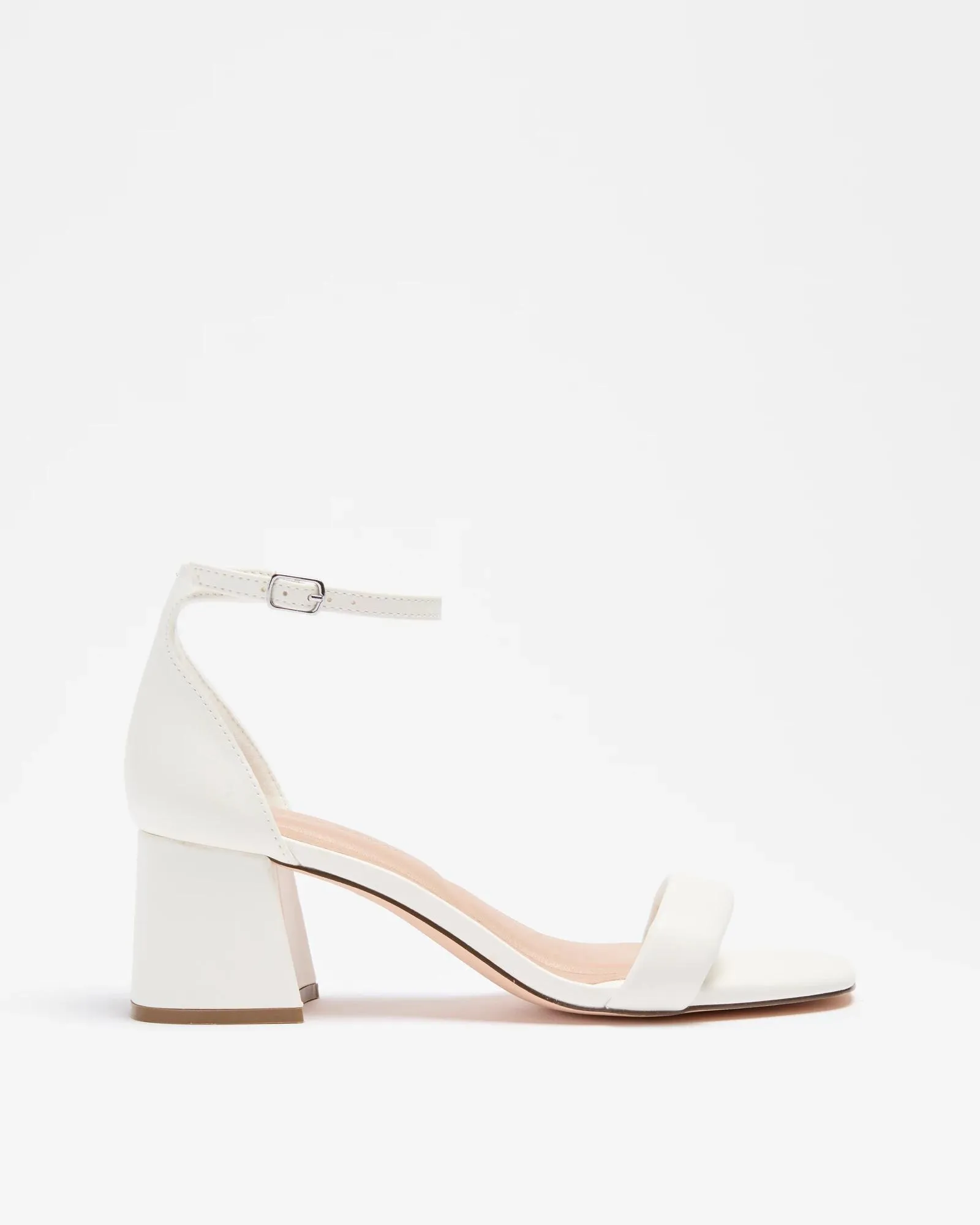 popular  Womens Single Strap Heeled Sandal - Hamily - White