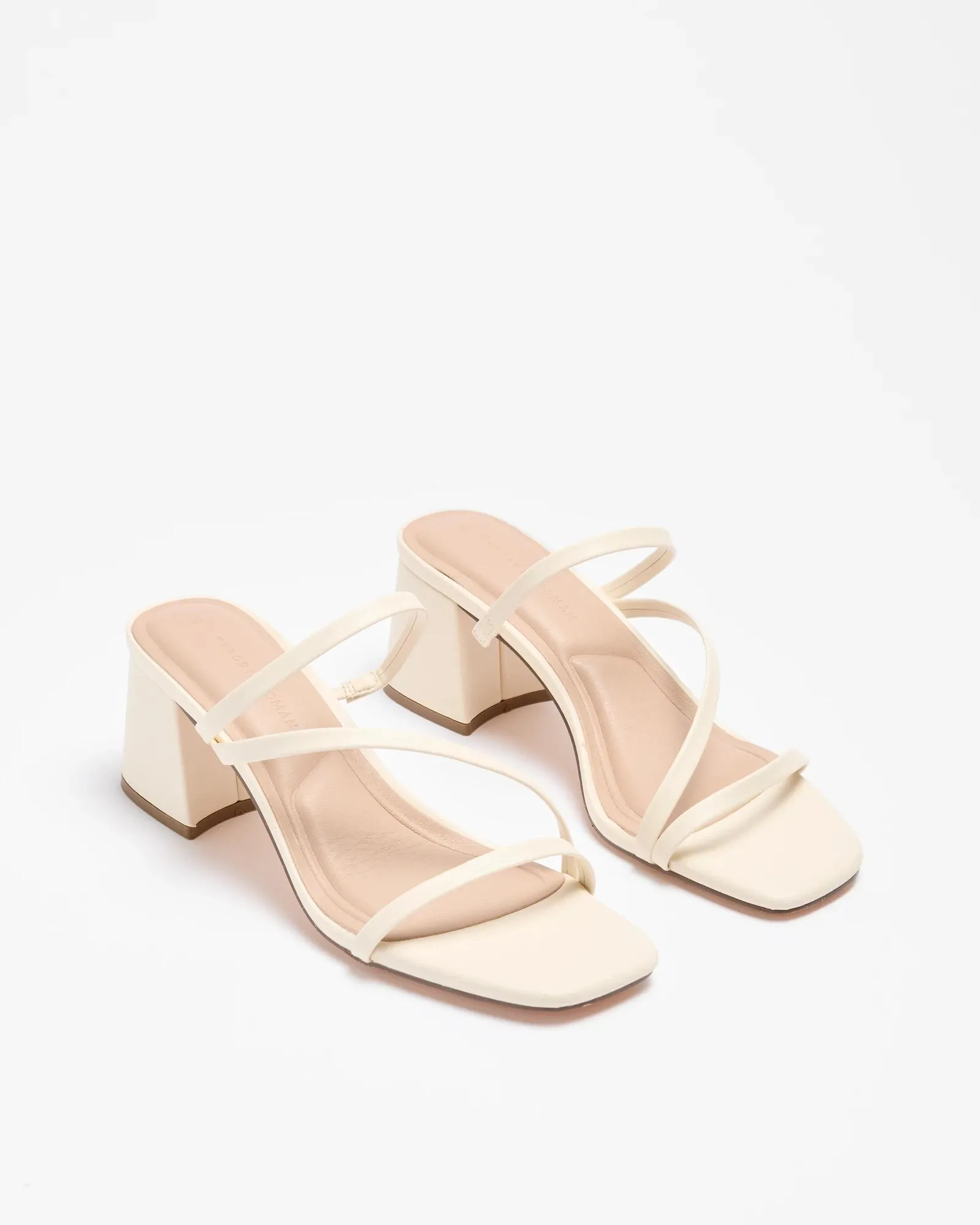 popular  Womens Strappy Low Heel - Mani II - Cream