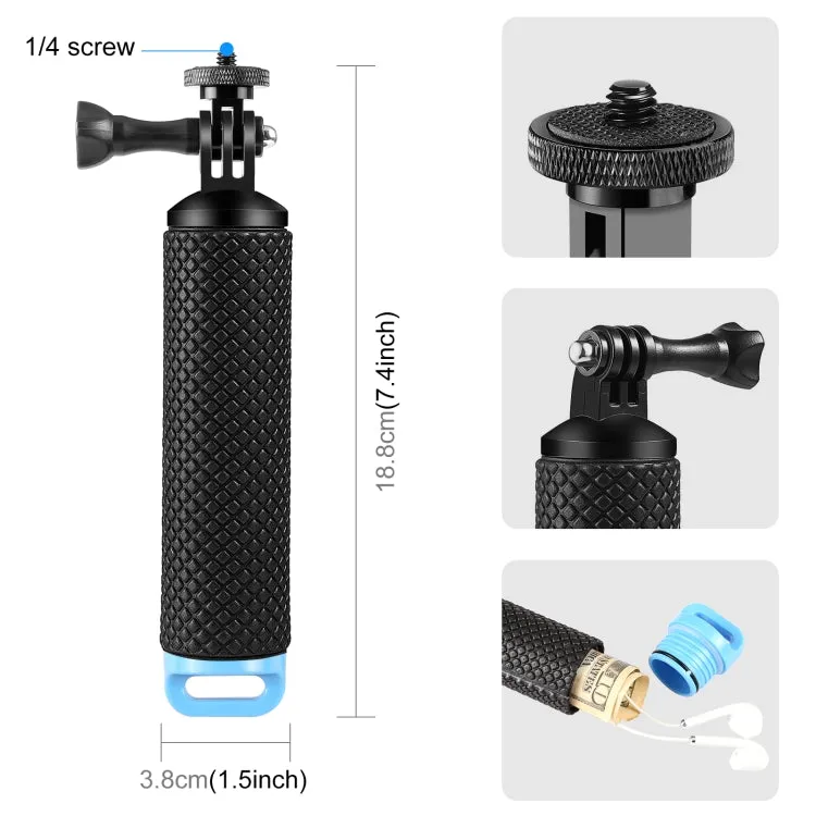 PULUZ Floating Handle Hand Grip Buoyancy Rods for Phones / Action Cameras (Black)