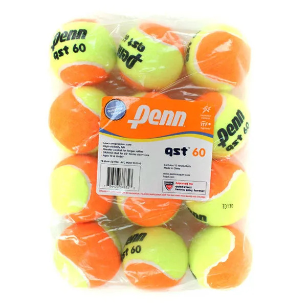 Qst 60 Low Compression 12 Tennis Ball Pack