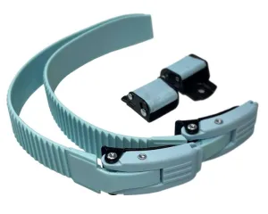 Razors Plastic Skate Buckles - Sky Blue