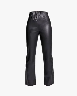 REAGAN STRETCH LEATHER LEGGINGS | Black