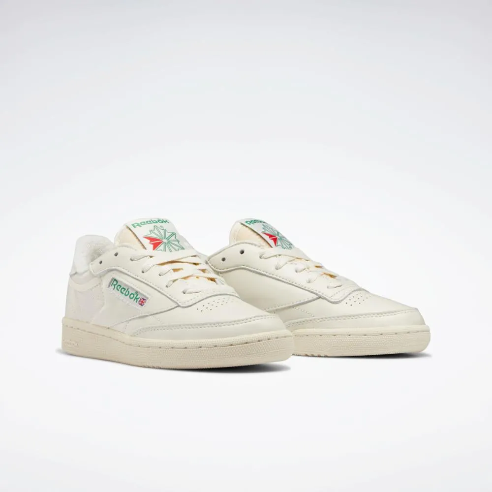 Reebok Footwear Women Club C 85 Vintage Shoes CHALK/ALABASTER/GLEN GREEN