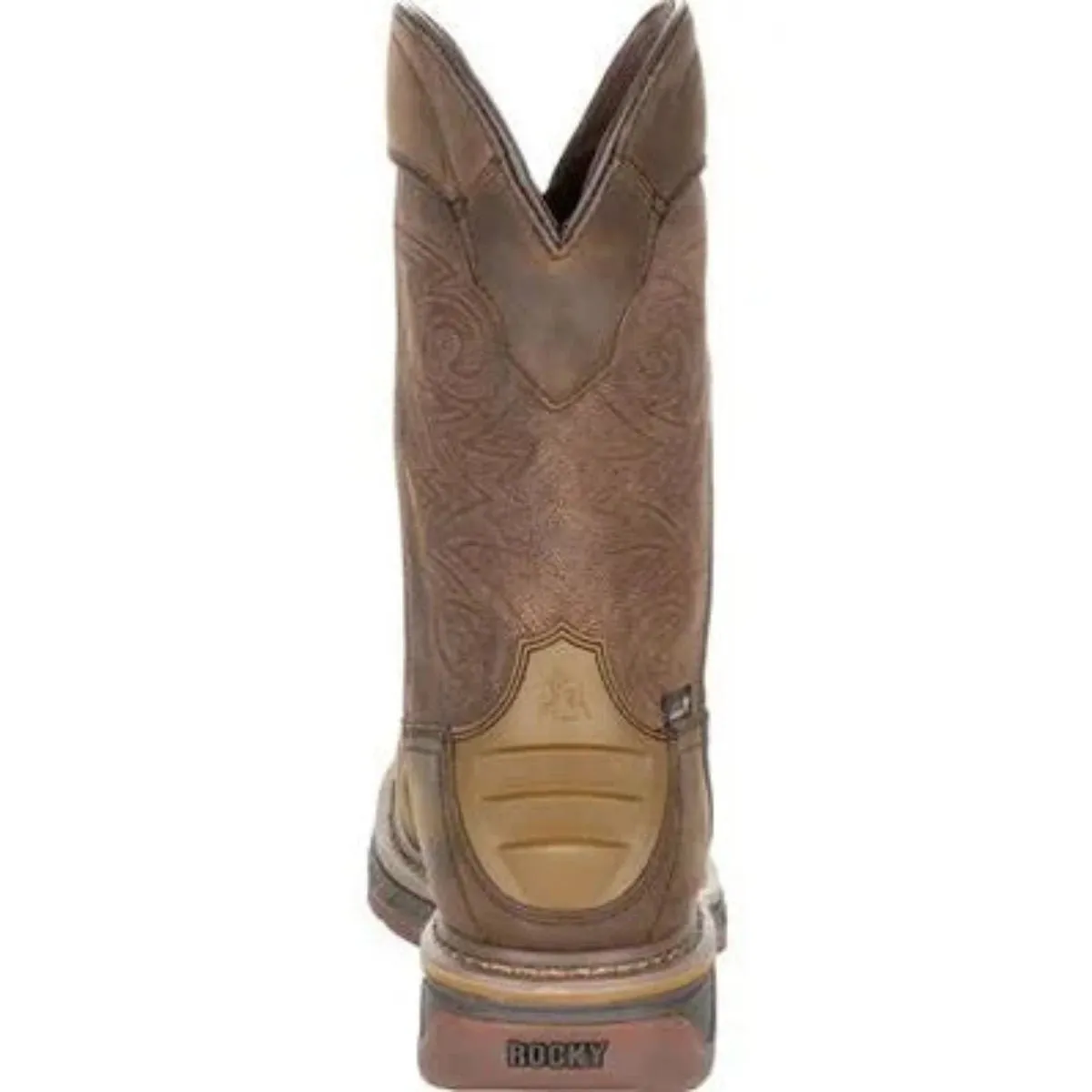 Rocky Iron Skull Men's Internal Met Guard Western Boots Rkw0288 In Brown