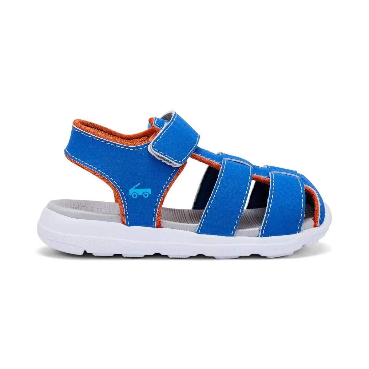 See Kai Run Boys Cyrus IV Flexirun Sandals - Blue/Orange