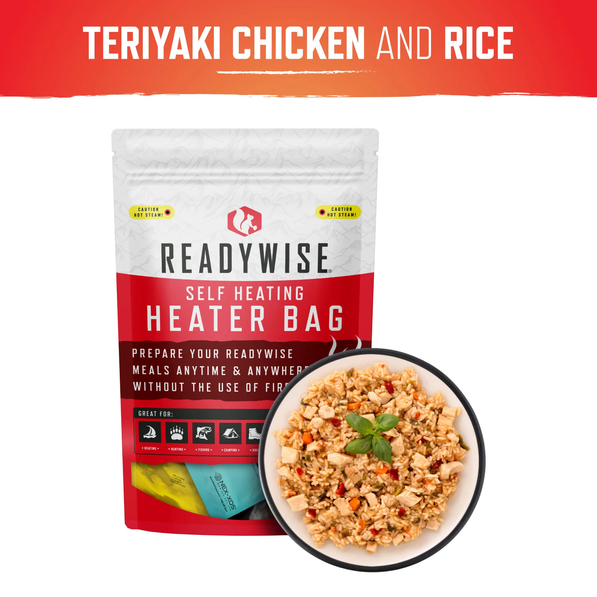 Self Heating Kit - Teriyaki Chicken and Rice   Snack