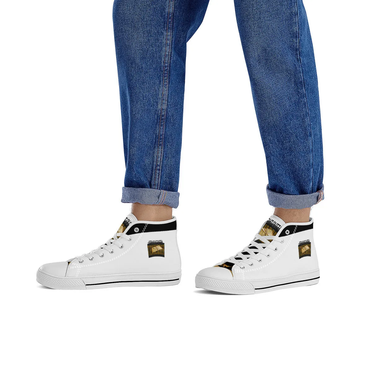 Straight Outta Tennessee 01 High Top Unisex Canvas Shoes