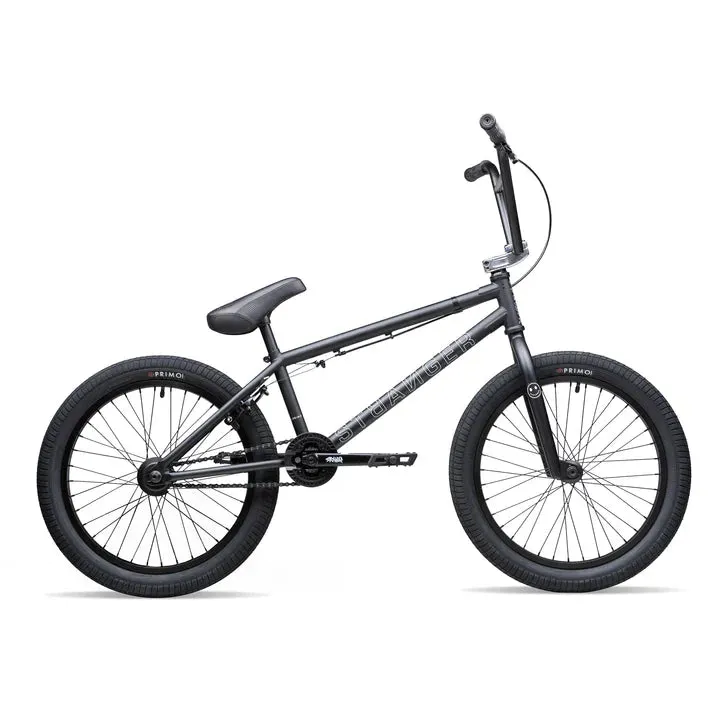 Stranger Level 20.75″ Complete BMX Bike RHD Freecoaster - Matt Black