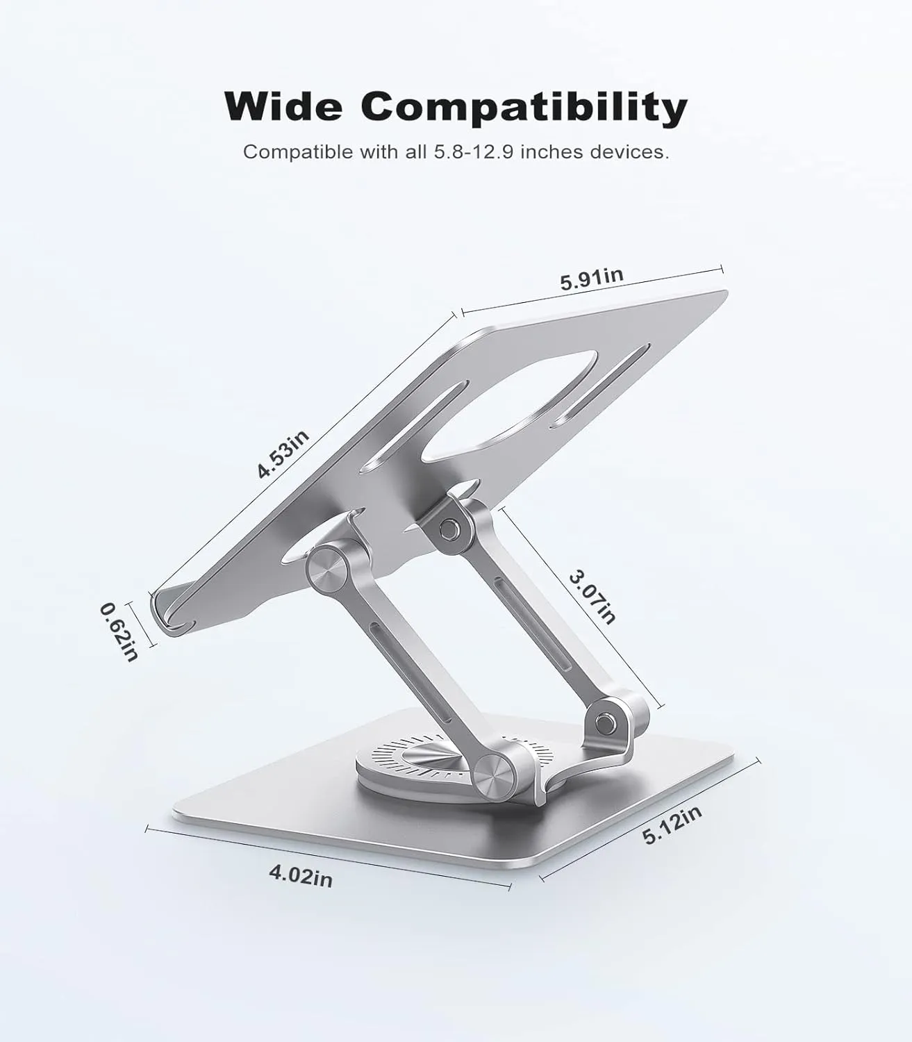 Swivel Tablet Stand with 360 Rotating Base