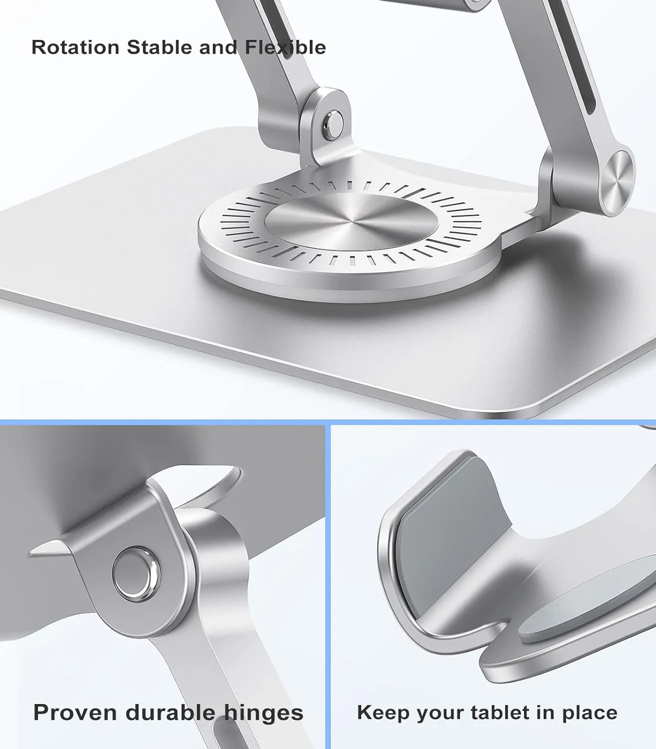 Swivel Tablet Stand with 360 Rotating Base