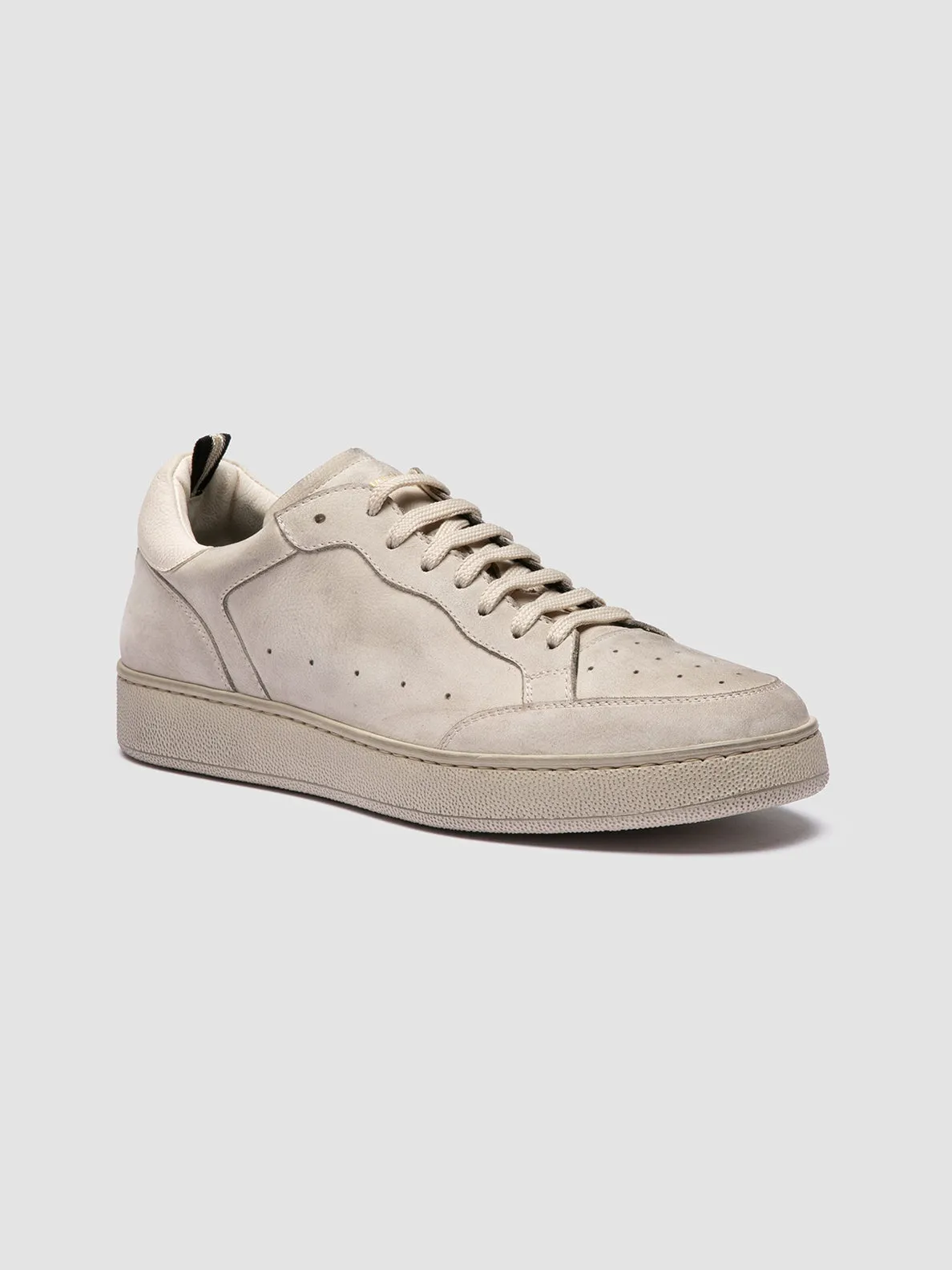 THE ANSWER 005 - Grey Leather and Suede Low Top Sneakers