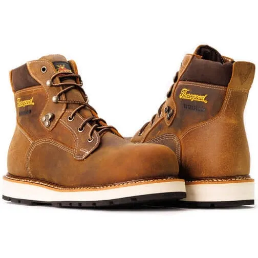 Thorogood Men's Iron River Series 6" CT Waterproof Work Boot -Brown- 804-4146