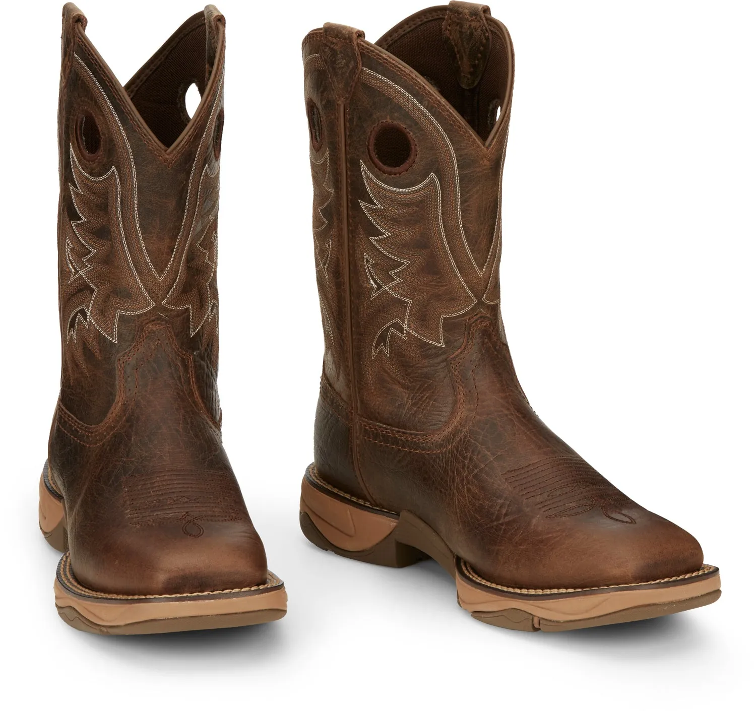 Tony Lama 11in 3R Mens Tumbleweed Rasp Leather Cowboy Boots