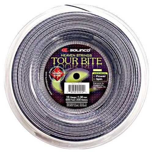 Tour Bite Diamond Rough Tennis String Reel Silver