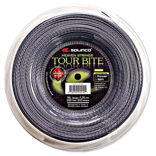 Tour Bite Diamond Rough Tennis String Reel Silver