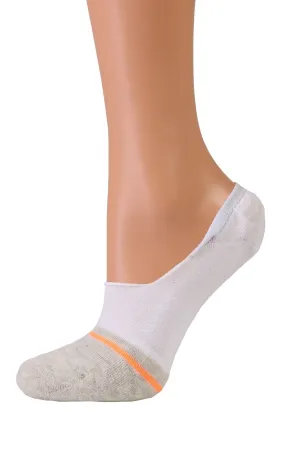 VIKI white no show socks for women