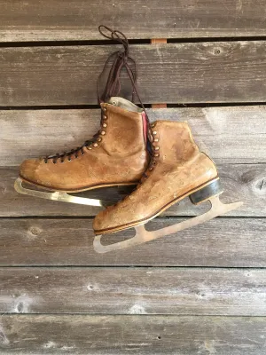 Vintage Leather Men's Figure Skates