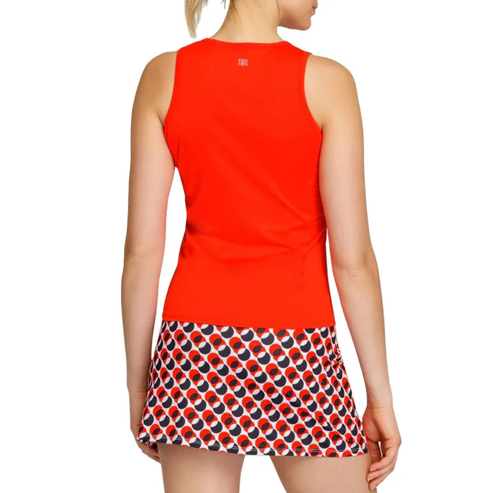 Women's Lakewood V-Neck Tennis Tank Paprika