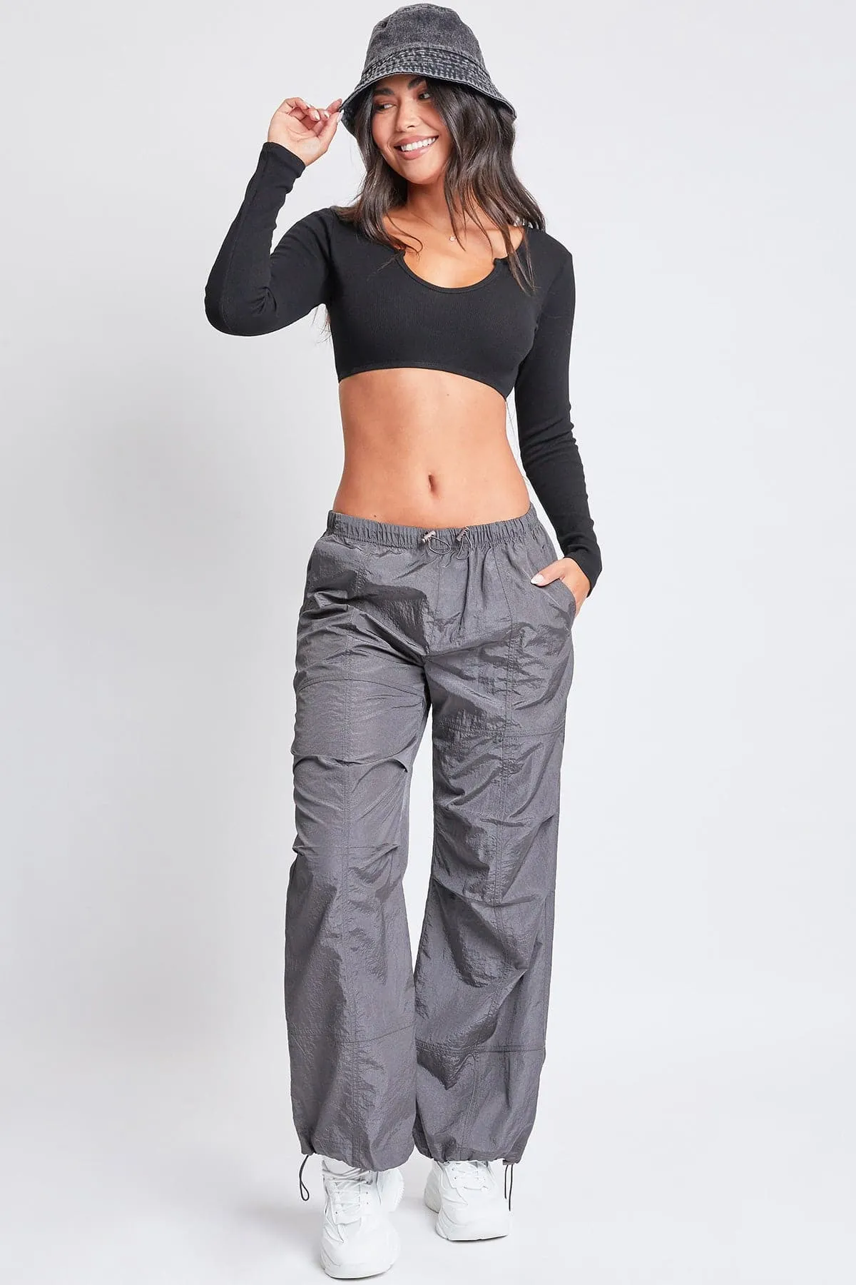 Women's Pull-On Nylon Parachute Pants