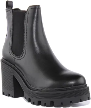 Womens Short Chelsea Boots In Black For Women