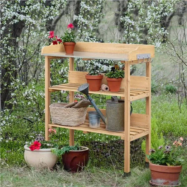 Yaheetech Firwood Potting Bench