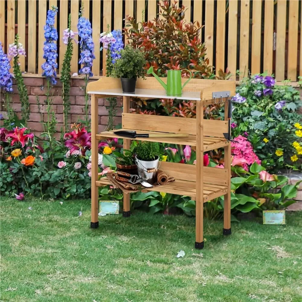 Yaheetech Firwood Potting Bench